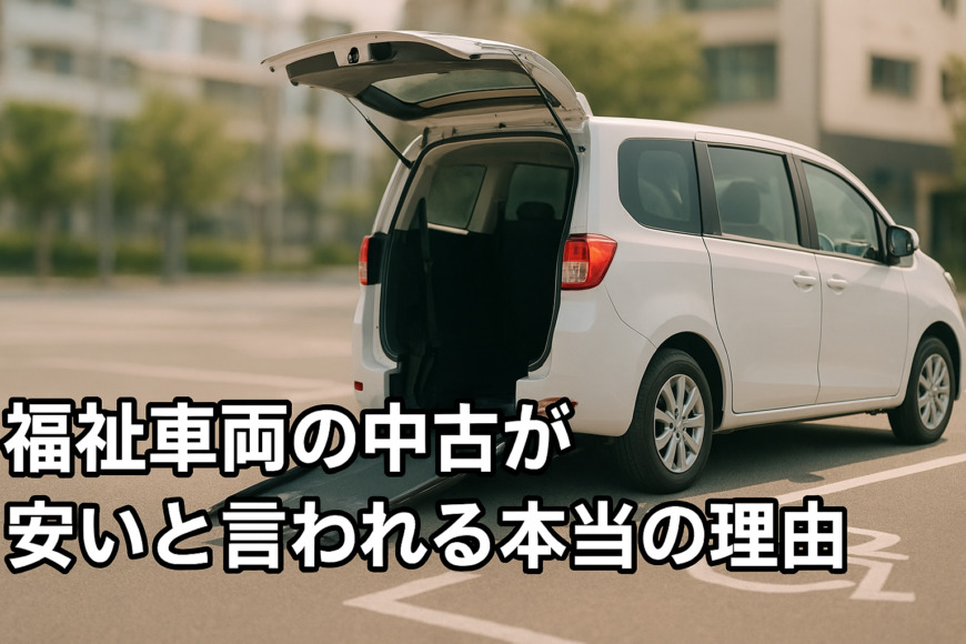 福祉車両の中古が安いと言われる本当の理由