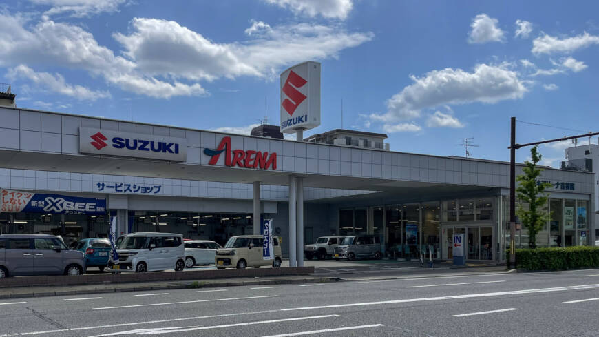 【本日の配車日記(4/20)】左アクセル付レンタカーをスズキ自販京都 スズキアリーナ吉祥院様へ＜損保代車＞